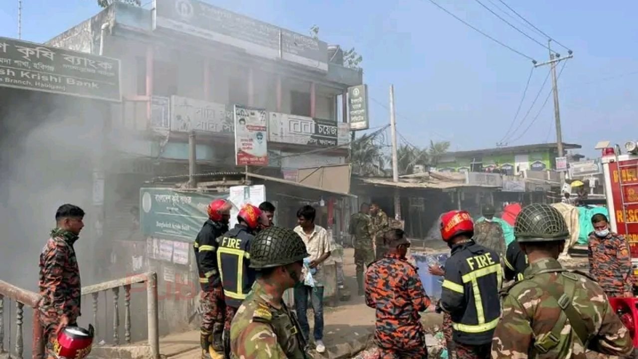 ভয়াবহ অগ্নিকাণ্ড নবীগঞ্জের পানিউমদা বাজারে!