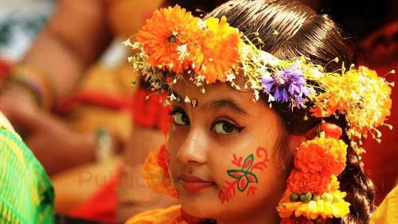 পহেলা ফাল্গুনে বসন্তবরণ: রঙে-উচ্ছ্বাসে নতুন ঋতুর আগমন