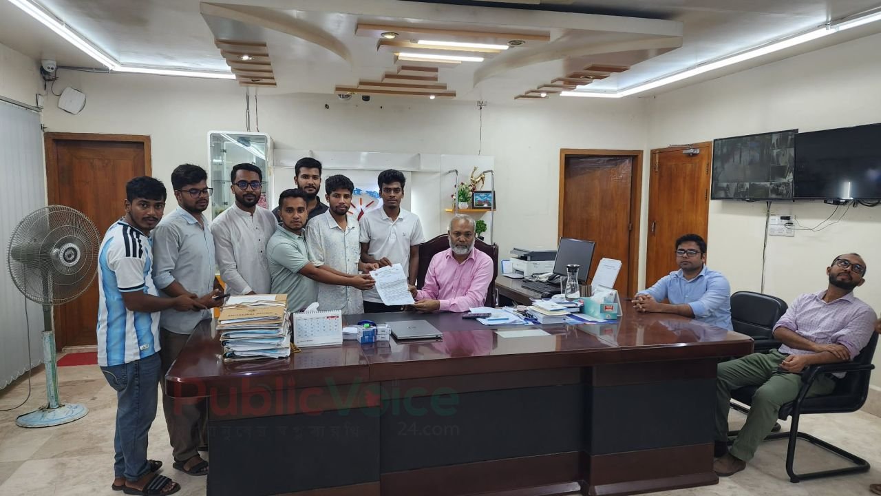 ববিতে লোডশেডিংয়ের ভোগান্তি নিরসনে উপাচার্যকে ছাত্রদলের স্মারকলিপি