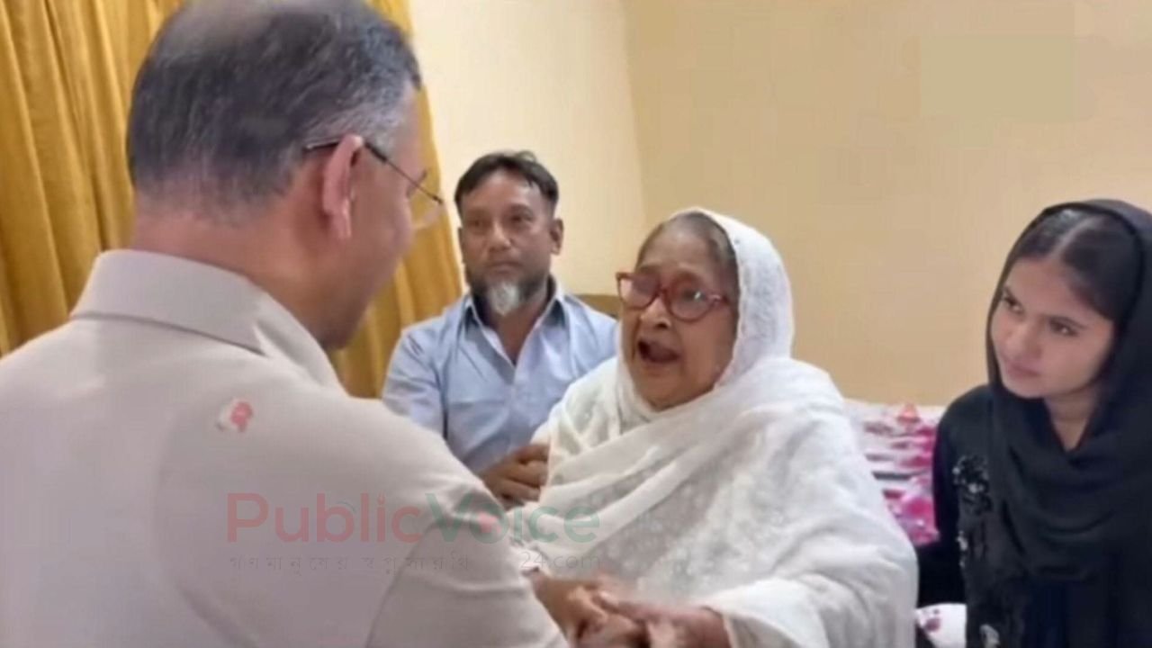 খালেদা রাব্বানীর বাসায় আবেগআপ্লুত-প্রধানমন্ত্রী 