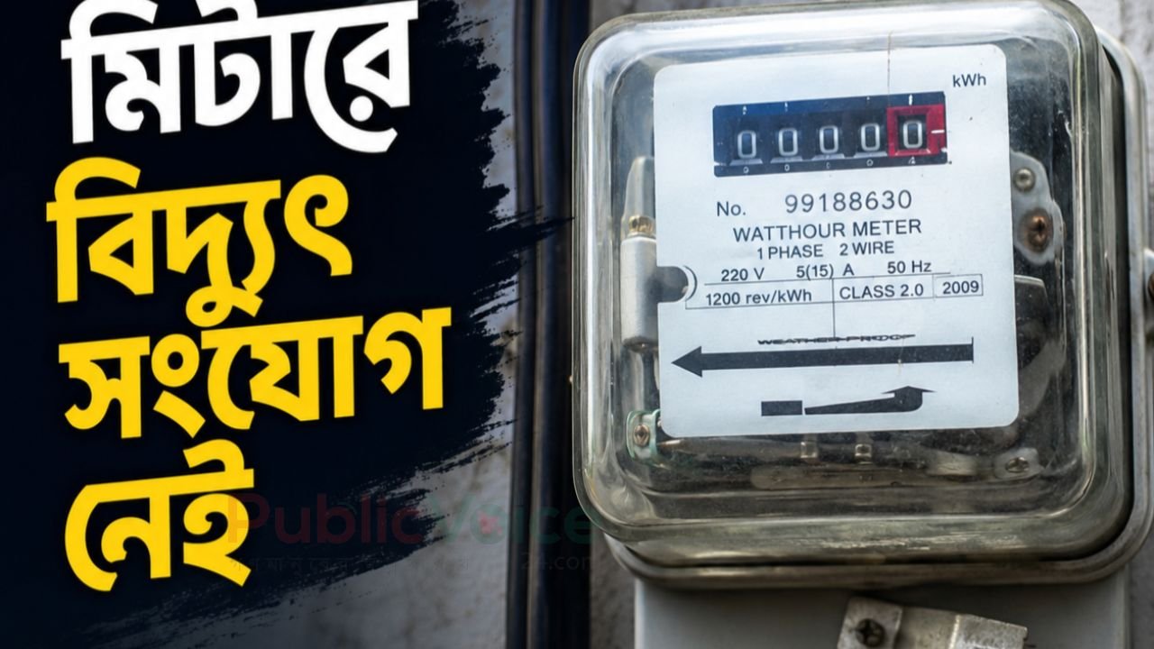 বিল আছে, বিদ্যুৎ নেই- ঈশ্বরগঞ্জ বড়হিত ইউনিয়নে এক পরিবারের চিত্র