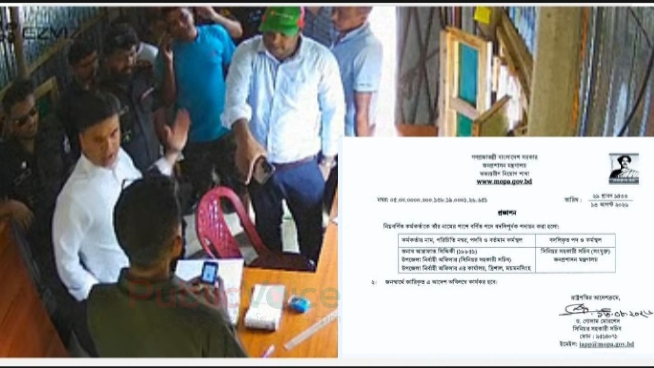 অভিযান, মারধর ও বদলি—ত্রিশালের ইউএনওকে ঘিরে নাটকীয় ঘটনা