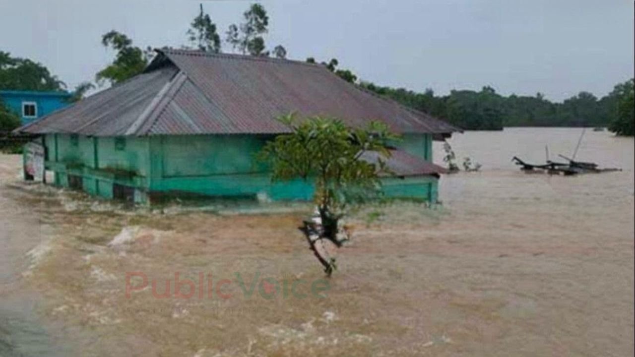 দ্রুত বাড়ছে মনু নদীর পানি ২৪ ঘন্টায় বন্যা আতঙ্কে মৌলভীবাজার ও হবিগঞ্জবাসী 