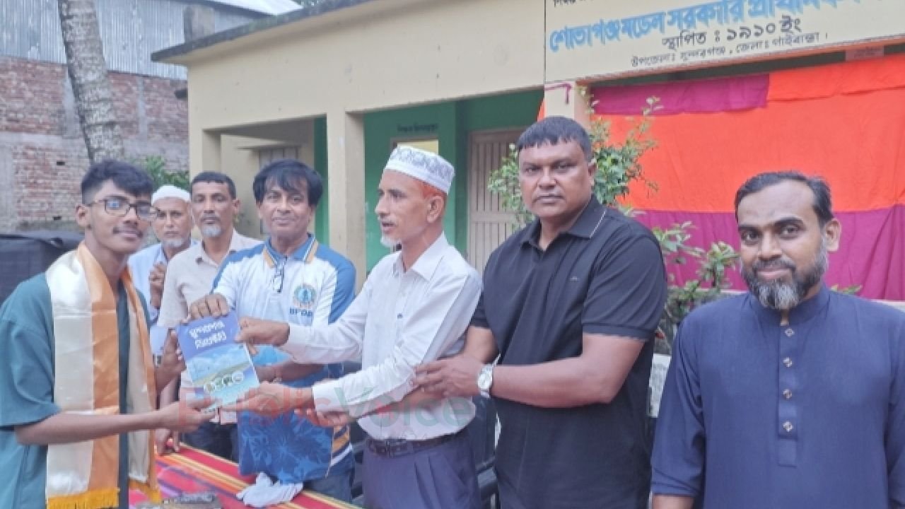 দিনাজপুর বোর্ডে শীর্ষস্থানে সুন্দরগঞ্জের রেজওয়ান আহমেদ 