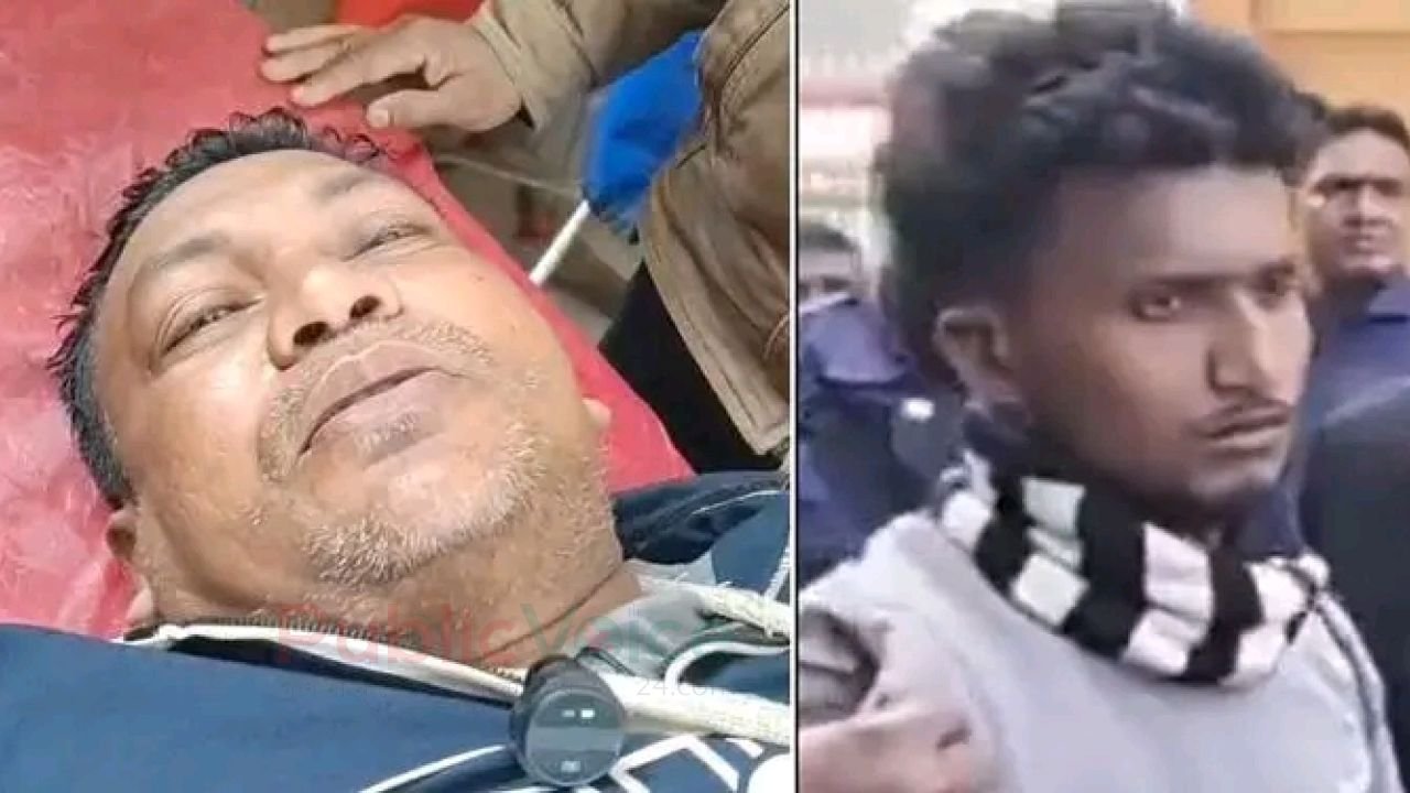 মাংস কাটা ডাসা দিয়ে মোটরসাইকেল আরোহির উপর হামলা