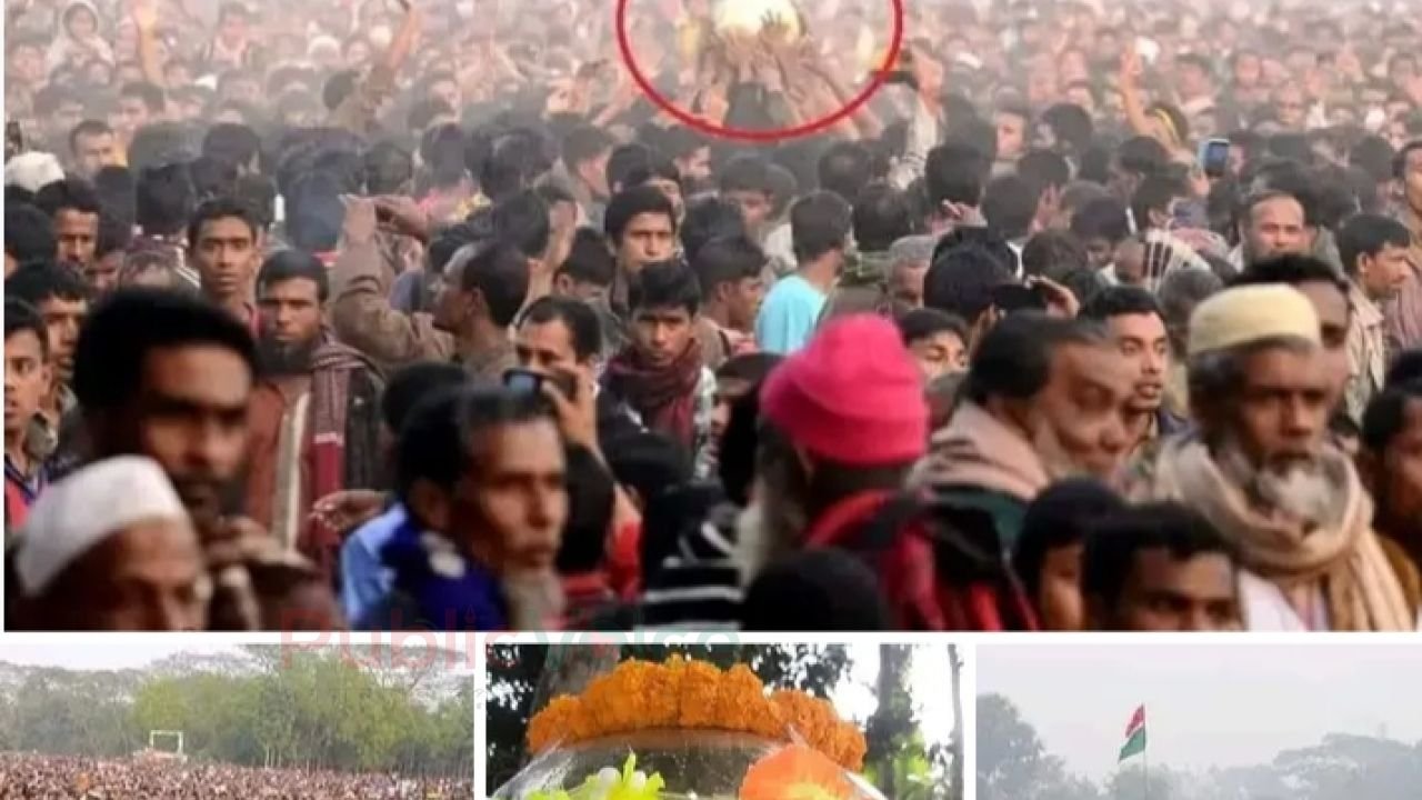 ময়মনসিংহের ফুলবাড়ীয়ার অনুষ্ঠিত হলো ঐতিহ্যবাহী ২৬৭তম হুমগুটি খেলা।