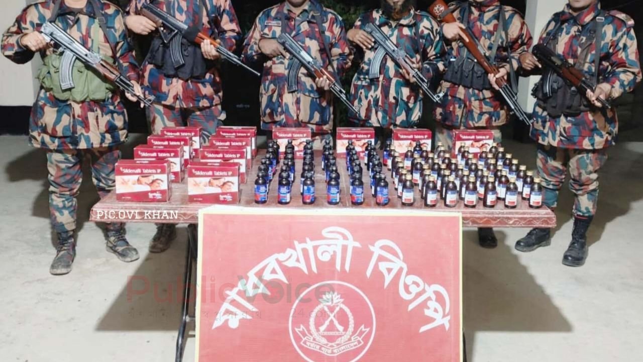 জীবনগর সীমান্তে বিজিবির অভিযানে বিপুল পরিমাণ মাদক ও অবৈধ ওষুধ উদ্ধার