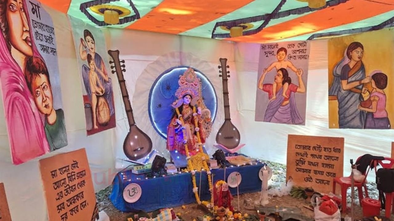 চট্টগ্রাম বিশ্ববিদ্যালয়ে জাঁকজমকপূর্ণ আয়োজনে সরস্বতী পূজা উদযাপন