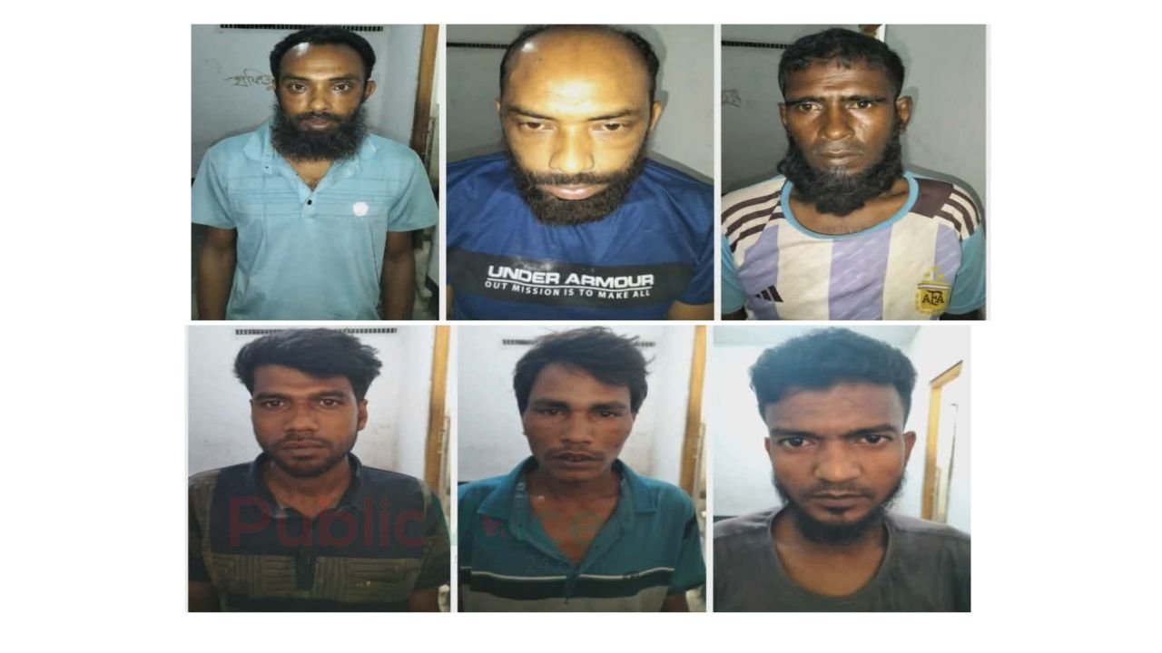 ধুনটে মাদক কারবারির আস্তানায় পুলিশের অভিযান : গ্রেপ্তার ৬