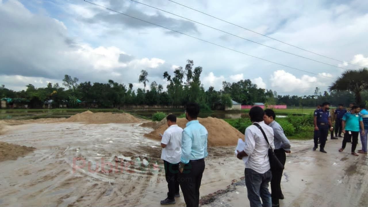 শ্রীমঙ্গলে অবৈধ বালু দস্যুদের আস্তানায় হানা